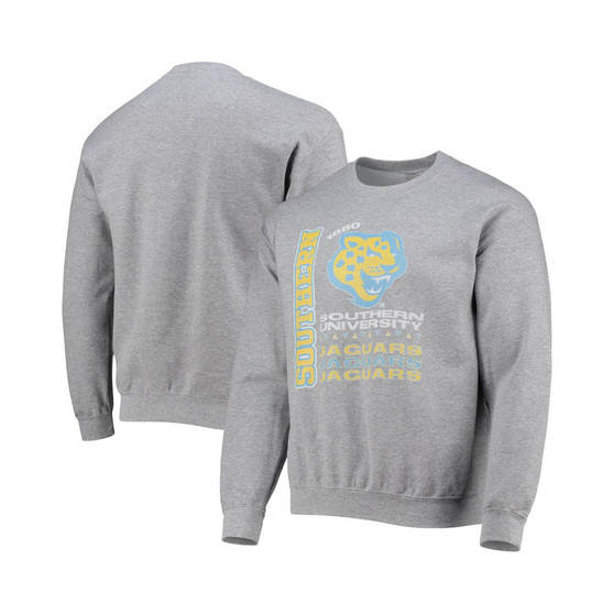 Men's Gray Southern University Jaguars Pullover Sweatshirt