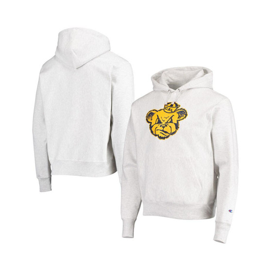 Men's Heathered Gray Cal Bears Team Vault Logo Reverse Weave Pullover Hoodie