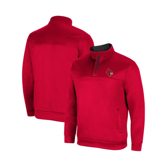 Men's Red Louisville Cardinals No Tomorrow Quarter-Zip Jacket