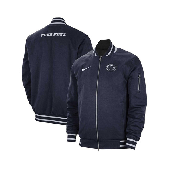 Men's Navy Penn State Nittany Lions Full-Zip Bomber Jacket