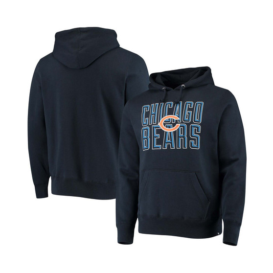 Men's Navy Chicago Bears Bevel Pullover Hoodie