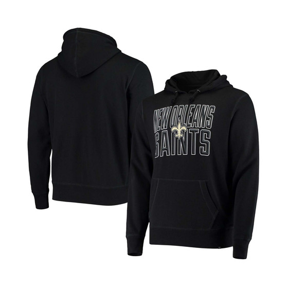Men's Black New Orleans Saints Bevel Pullover Hoodie