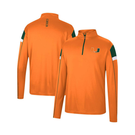 Men's Orange Miami Hurricanes Golf Match Quarter-Zip Windshirt
