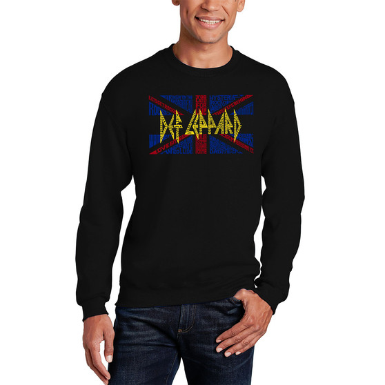Men's Word Art Def Leppard Sweatshirt