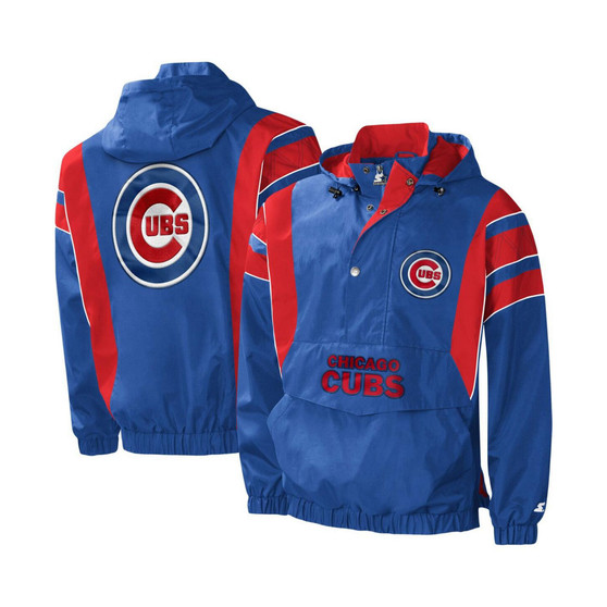 Men's Royal Chicago Cubs Impact Hoodie Half-Zip Jacket
