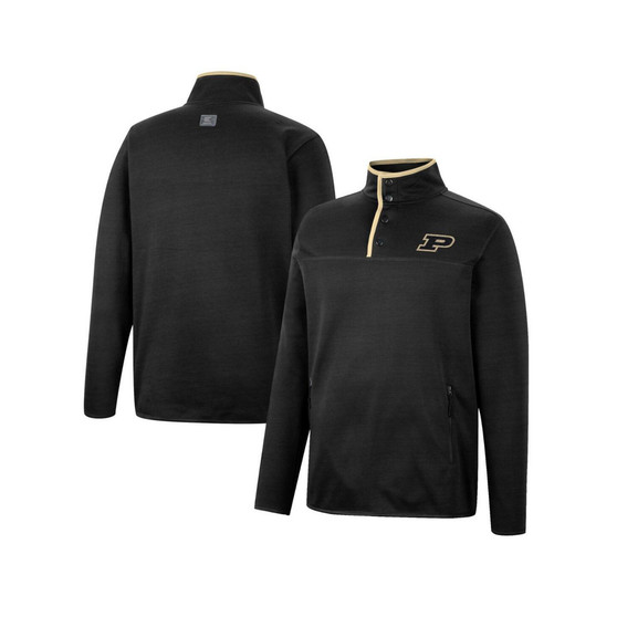 Men's Black Purdue Boilermakers Rebound Quarter-Snap Jacket