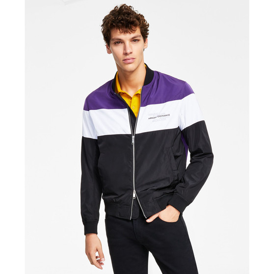 Men's Colorblock Bomber Jacket, Created for Macy's