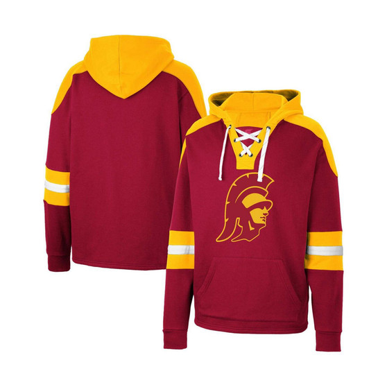 Men's Cardinal USC Trojans Lace-Up 4.0 Pullover Hoodie