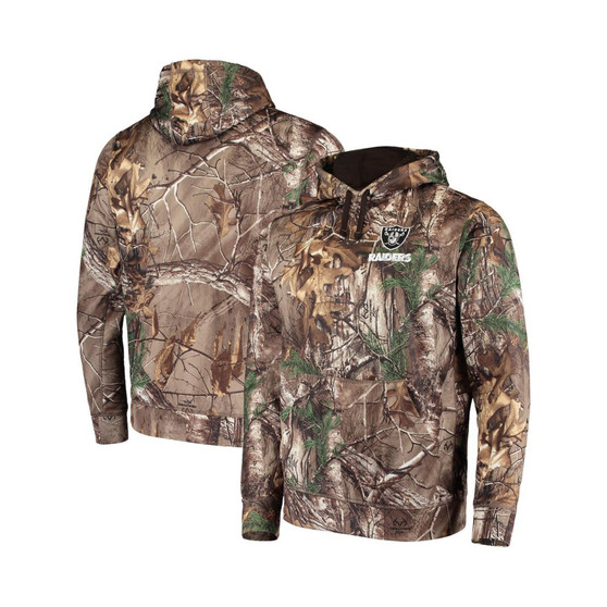 Men's Realtree Camo Las Vegas Raiders Circle Champion Tech Fleece Pullover Hoodie