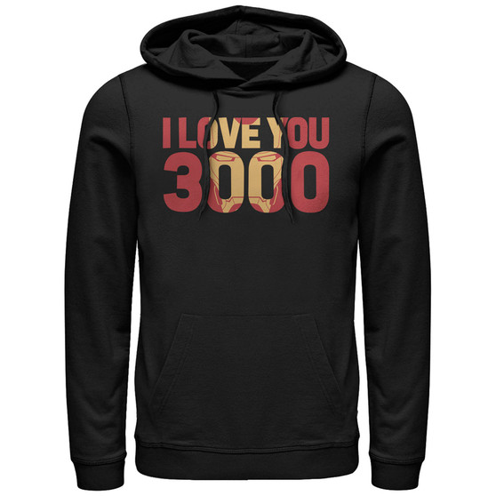 Marvel Men's Avengers Endgame I Love You 3000 Iron Man, Pullover Hoodie