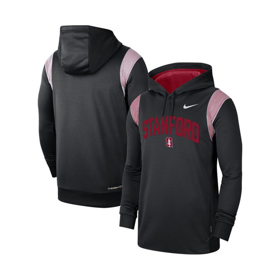 Men's Black Stanford Cardinal 2022 Game Day Sideline Performance Pullover Hoodie