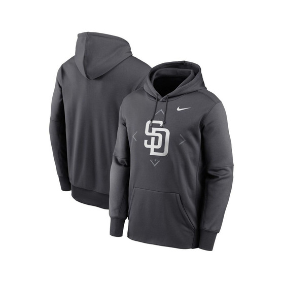 Men's Anthracite San Diego Padres Bracket Icon Performance Pullover Hoodie