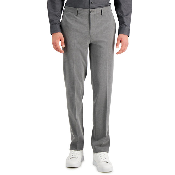 Men's Slim-Fit Gray Solid Suit Pants, Created for Macy's