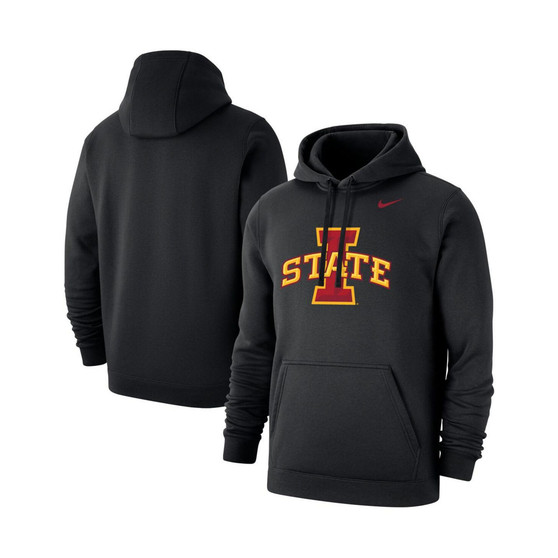 Men's Black Iowa State Cyclones Logo Club Pullover Hoodie
