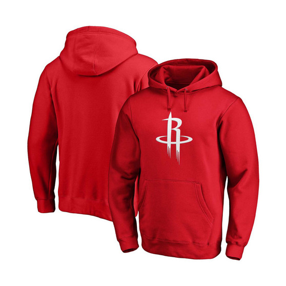 Men's Big and Tall Red Houston Rockets Primary Team Logo Pullover Hoodie
