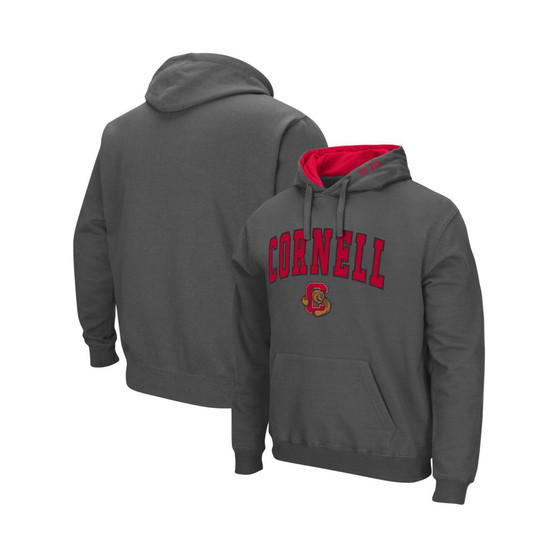 Men's Charcoal Cornell Big Red Arch and Logo Pullover Hoodie