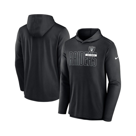 Men's Black Las Vegas Raiders Performance Team Pullover Hoodie