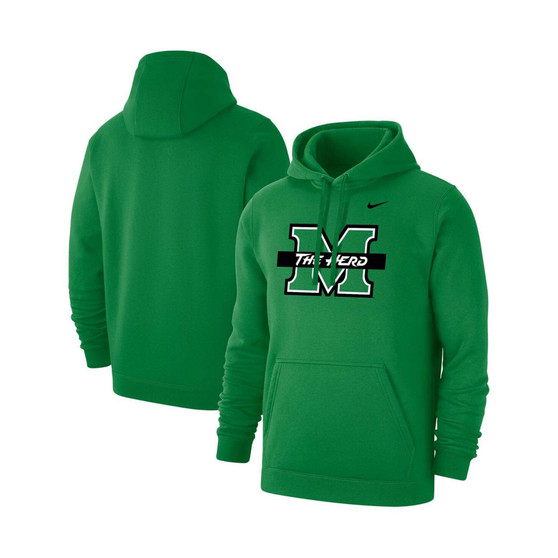 Men's Kelly Green Marshall Thundering Herd Club Fleece Pullover Hoodie