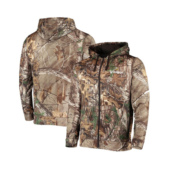 Men's Realtree Camo Minnesota Vikings Trophy Tech Fleece Full-Zip Hoodie