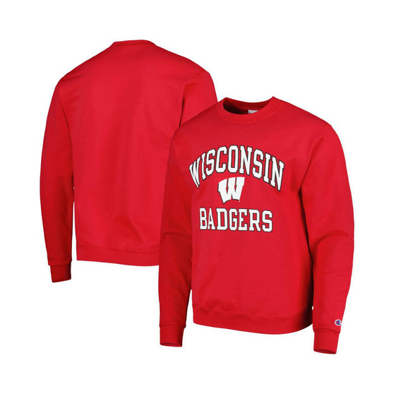 Men's Red Wisconsin Badgers High Motor Pullover Sweatshirt