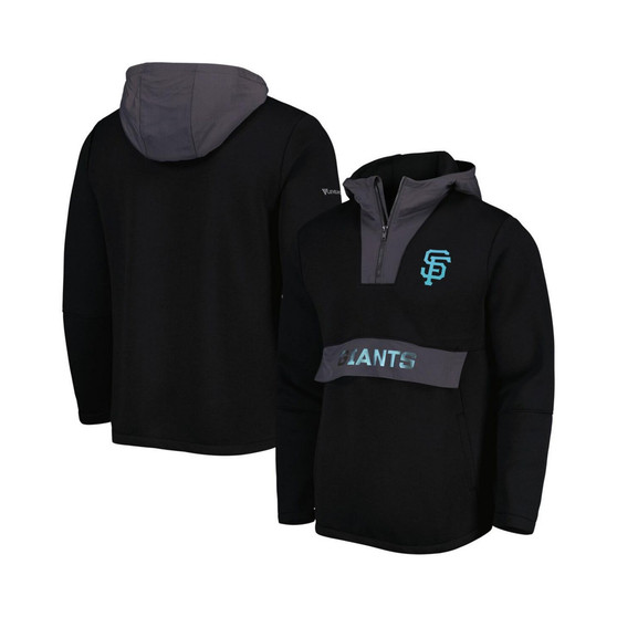 Men's Black San Francisco Giants Ruckus Quarter-Zip Hoodie