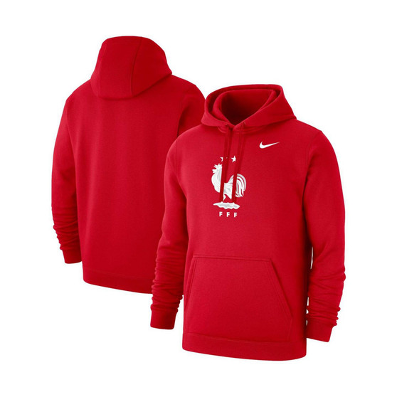 Men's Red France National Team Club Primary Pullover Hoodie