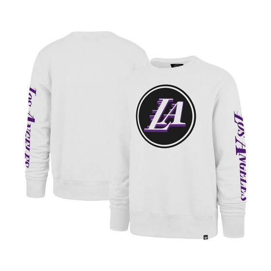 Men's White Los Angeles Lakers 2022/23 City Edition Two-Peat Headline Pullover Sweatshirt