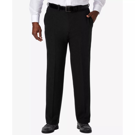 Men's Big & Tall Cool 18® PRO Classic-Fit Expandable Waist Flat Front Stretch Dress Pants