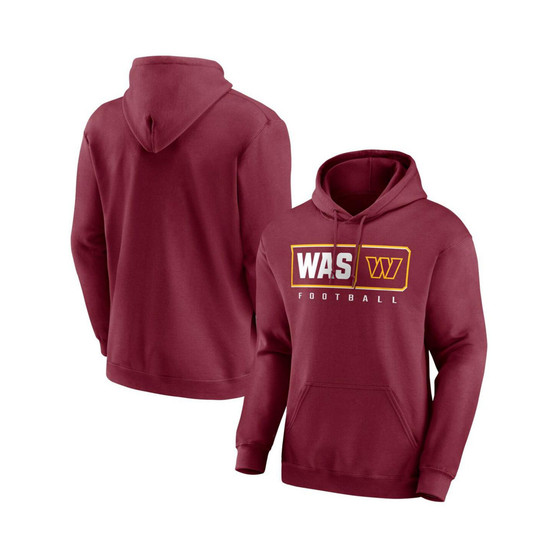Men's Branded Burgundy Washington Commanders Hustle Pullover Hoodie