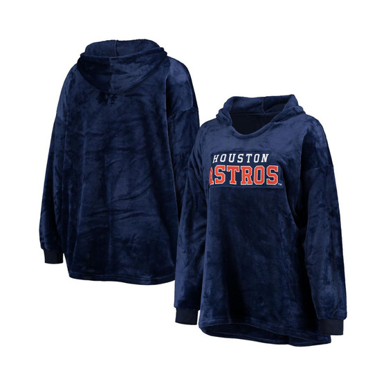 Men's Navy Houston Astros Wordmark Oversized Pullover Hoodie