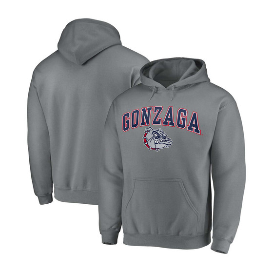 Men's Charcoal Gonzaga Bulldogs Campus Pullover Hoodie