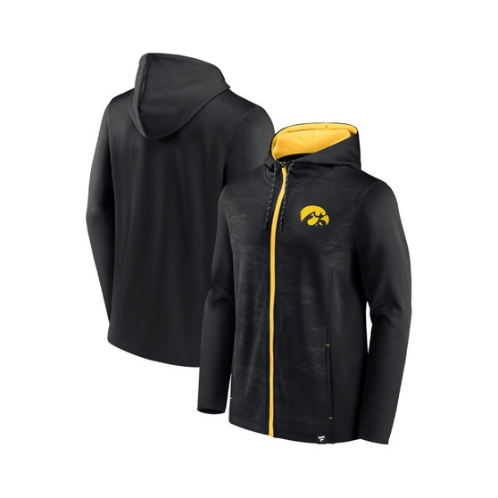 Men's Branded Black Iowa Hawkeyes Ball Carrier Full-Zip Hoodie
