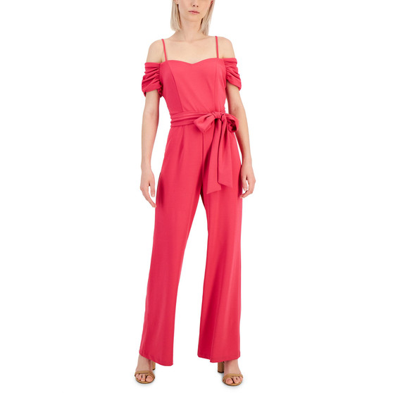Women's Off-The-Shoulder Crepe Jumpsuit