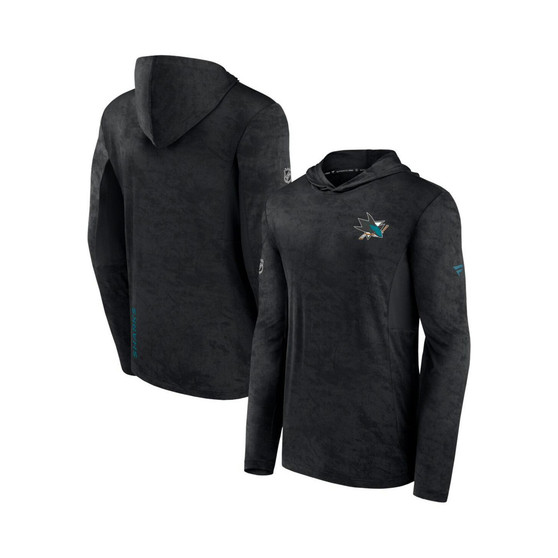 Men's Branded Black San Jose Sharks Authentic Pro Rink Camo Pullover Hoodie