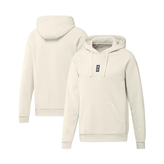 Men's White LA Galaxy Travel Raglan Pullover Hoodie