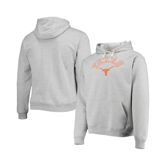 Men's Heathered Gray Texas Longhorns Seal Neuvo Essential Fleece Pullover Hoodie