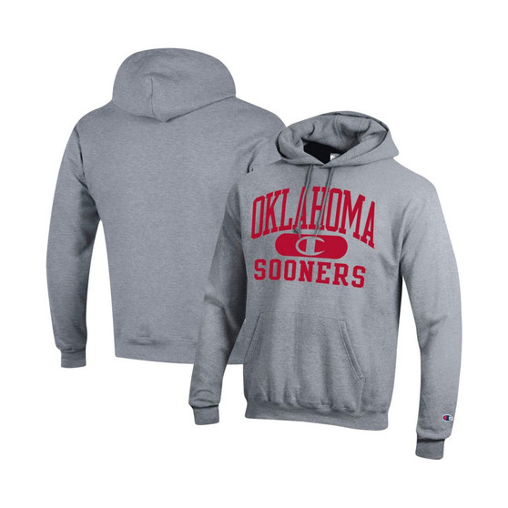 Men's Heather Gray Oklahoma Sooners Arch Pill Pullover Hoodie