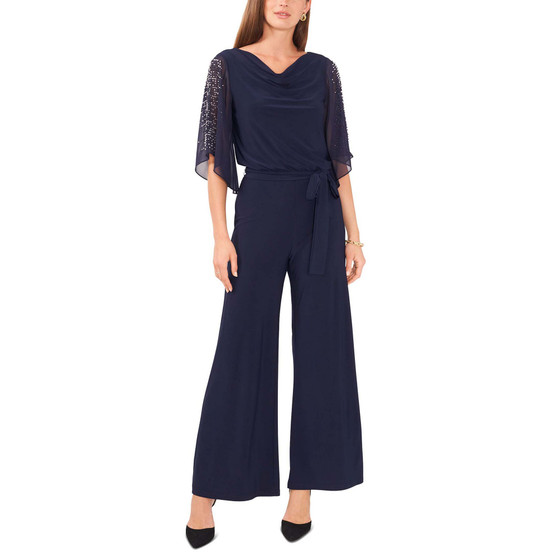 Women's Draped-Neck Jumpsuit