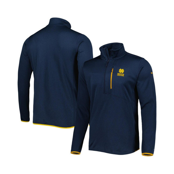 Men's Navy Notre Dame Fighting Irish Park View Omni-Wick Half-Zip Top