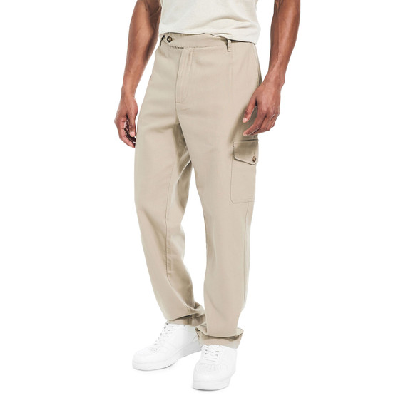 Men's Classic Fit Linen Blend Cargo Pants