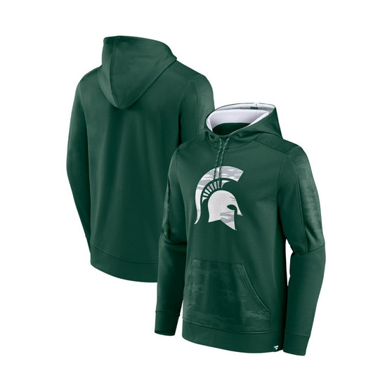 Men's Branded Green Michigan State Spartans On The Ball Pullover Hoodie