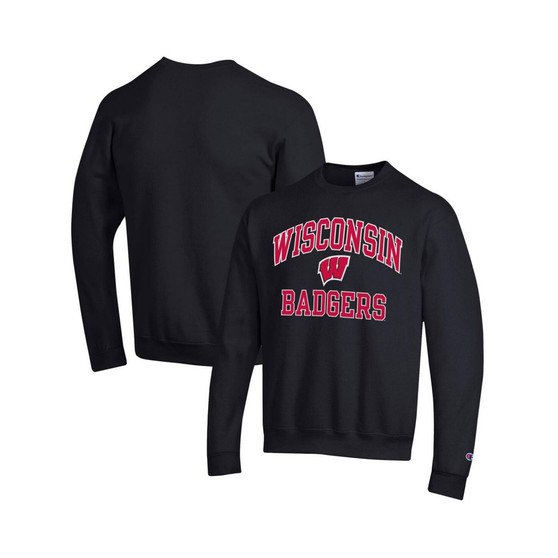 Men's Black Wisconsin Badgers High Motor Pullover Sweatshirt