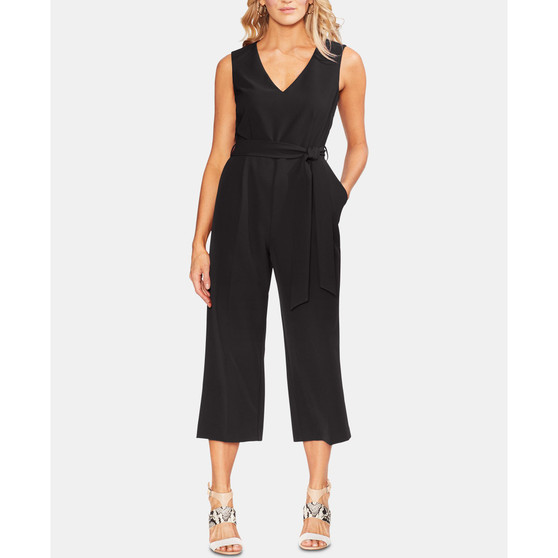 Women's Belted Cropped Jumpsuit