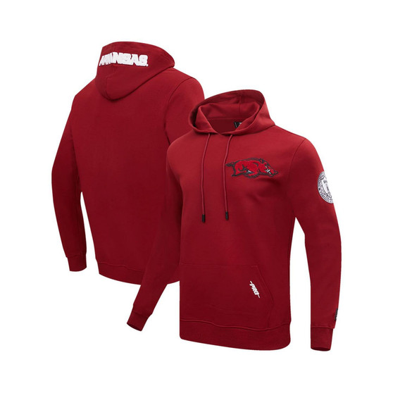 Men's Cardinal Arkansas Razorbacks Classic Pullover Hoodie