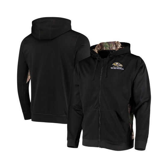 Men's Black, Realtree Camo Baltimore Ravens Decoy Tech Fleece Full-Zip Hoodie