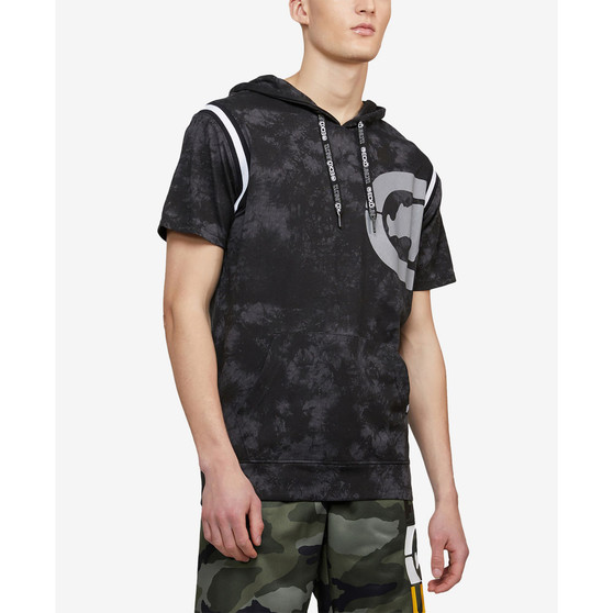 Men's Big and Tall Short Sleeve Dye Work Hoodie