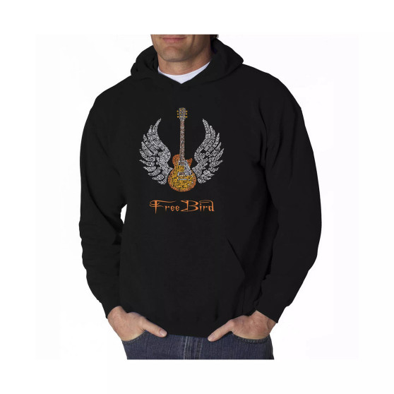 Men's Word Art Hoodie - Lyrics To Freebird