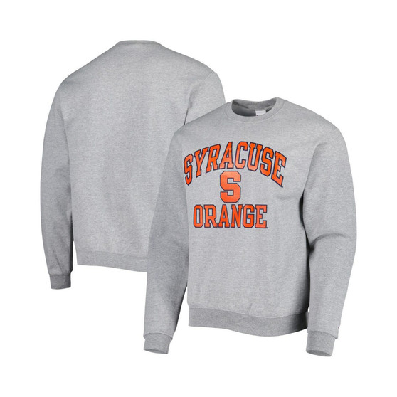 Men's Heather Gray Syracuse Orange High Motor Pullover Sweatshirt