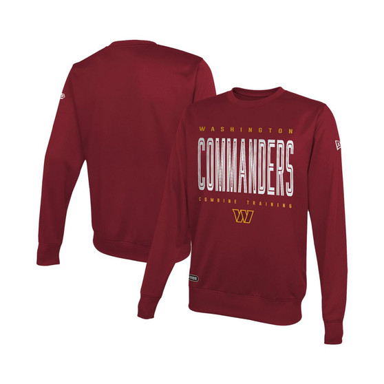 Men's Burgundy Washington Commanders Combine Authentic Top Pick Pullover Sweatshirt