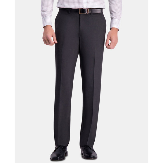 J.M. Men’s Straight-Fit 4-Way Stretch Flat-Front Dress Pants